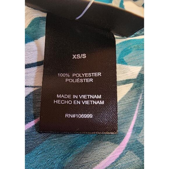 Palisades Beach Club Women's V-Neck Sheer Chiffon Swimsuit Covered Size XS-SM - Picture 10 of 11